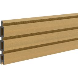 TraumGarten Sichtschutzzaun SYSTEM NEO PLATINUM Einzelprofil lärche WPC-Einzelprofil 15x2 cm, Länge 178,3 cm – ummantelt, kürzbar, UV-beständig, ideal für Zaun-Selbstbau