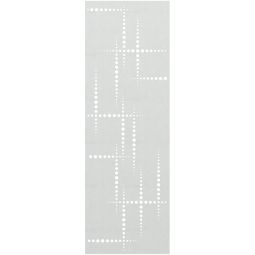 TraumGarten Sichtschutzzaun SYSTEM Designgitter PULS Silber Sichtschutz 60x180 cm, stabiles Dekorgitter aus Edelstahl