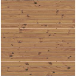 TraumGarten Sichtschutzzaun SYSTEM Rhombus Thermo-Holz Zaunfeld-Set Bestehend aus 16 formstabilem Holzprofilen in Rhombus-Form, mit Profil-Abschlussleiste (oben) aus Aluminium