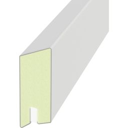 TraumGarten SYSTEM Rhombus Lichtleiste Weiß Integrierte Beleuchtung für stilvolle Zaunakzente, 179 x 6 x 2 cm