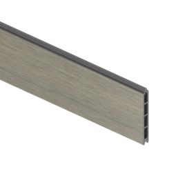 TraumGarten SYSTEM Platinum Einzelprofil Taupe Grau Schmales Profil für dezente, moderne Zaungestaltung, 15 x 2 x 178 cm