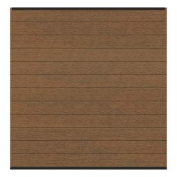TraumGarten DreamDeck SYSTEM Platinum Zaunfeld-Set teak-braun Zaunfeld-Set im edlen, dunklen Holzlook, 178 x 184 cm
