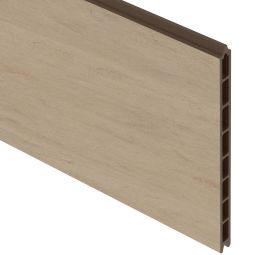 TraumGarten Sichtschutzzaun SYSTEM WPC XL Einzelprofil Sand Sichtschutz Steckzaun Lamellenzaun Einzelprofil 30x2x178,3 cm, glatt & kürzbar – ideal für Sonderfelder, Ergänzungen & Reparaturen