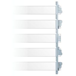 TraumGarten Sichtschutzzaun SYSTEM Rhombus Profilträger für Selbstbau Profilträger-Set für RHOMBUS Einzelprofile, je 5 Profile pro Träger – exakter 10 mm Abstand, 6er- oder 12er-Set