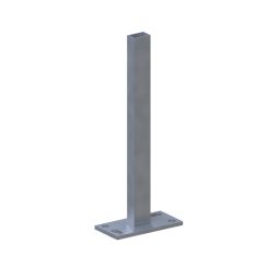 TraumGarten Pfostenträger SYSTEM Klemmpfosten-Träger Aufschrauben zum Aufschrauben, LxBxT: 61x16x8 cm