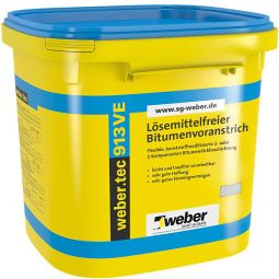 weber Kellerabdichtung weber.tec 913 VE Bitumenvoranstrich 10 L, für den Außenbereich - auch bei niedrig Temperaturen, sehr gute Haftung