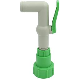 Wellker IBC Kugelhahn PVC mit Verdrehschutz S60x6 1 1/4