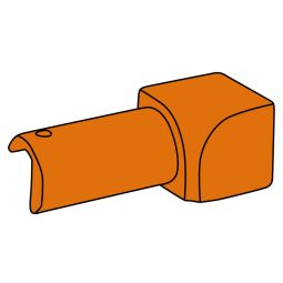 Schlüter-RONDEC E ID Viertelkreisprofil Innenecke Edelstahl-Optik 9mm passend zum Schlüter-RONDEC E Abschlussprofil