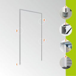 Windhager Insektenschutz Expert Montagerahmen 125x245 6