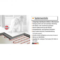 Jollytherm Hybrid-Dünnbett-Fußbodenheizung Vario-Heat Set Elektro 5