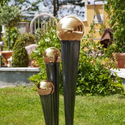 Windhager Rosenkugel mundgeblasen verspiegelt gold 4