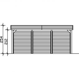 Skan Holz Doppelcarport Friesland mit 8