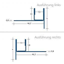 BLANKE Fliesenschiene Gefällekeil AQUA-KEIL GLAS 3