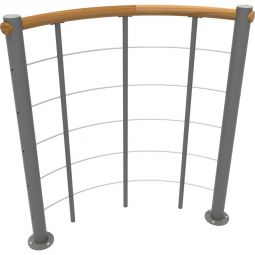 Minka Brüstungsgeländer grau mit Untergurten 4