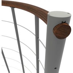 Minka Brüstungsgeländer grau mit Untergurten 5