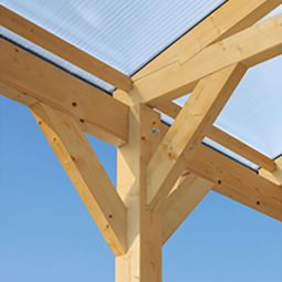 Skan Holz Einzelcarport Westerwald Schiefergrau 5