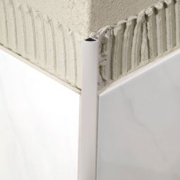 BLANKE Fliesenschiene Viertelkreis-Profil Kunststoff Weiß 6