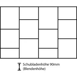 Wellker Schubladeneinteilung Schubladenschrank B7 4