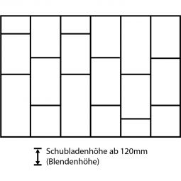 Wellker Schubladeneinteilung Schubladenschrank B7 5