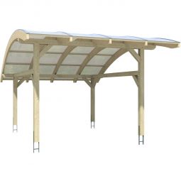 Skan Holz Einzelcarport Schwaben Schiefergrau 3