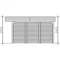 Skan Holz Doppelcarport Friesland mit 7