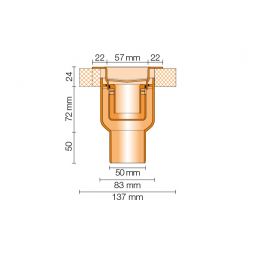 Edelstahlwellrohr - 1 - DN 25 mm - Länge min. 75 bis 1000 mm