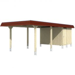 Skan Holz Einzelcarport Wendland mit 4