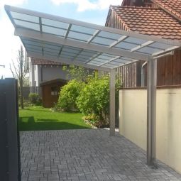 XIMAX Aluminium Carport Linea Schwarz 8