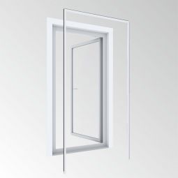 Windhager Insektenschutz Expert Montagerahmen 125x245 cm Anthrazit Bohrfreier Aluminium-Rahmen für Türen bis 120x240 cm
