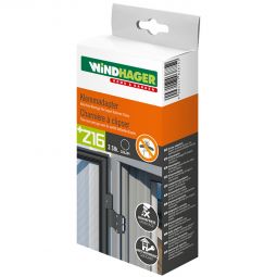 Windhager Insektenschutz Klemmadapter für Rahmentüren Anthrazit für eine spurenlose Befestigung, die den Türrahmen nicht beschädigt