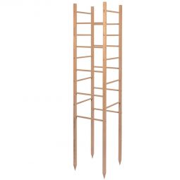 Windhager Holz-Rankhilfe Turm 29x29x145 cm Rankturm aus Holz für Gemüse- und Blütenpflanzen geeignet