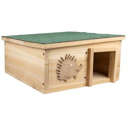 Windhager Igelhaus Bausatz Überwinterung Winterquartier Winterquartier aus FSC-Holz mit wetterfestem, abnehmbarem Dach