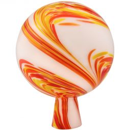 Windhager Rosenkugel 15cm multi-color rot Dekokugel aus Glas mit Nützlingsversteck und Farbspiel