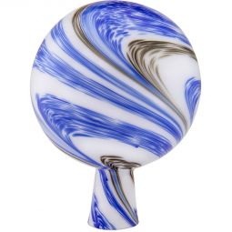 Windhager Rosenkugel 15cm multi-color blau Dekokugel aus Glas mit Nützlingsversteck und Farbspiel