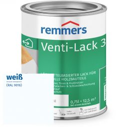 Remmers Venti-Decklack 3in1 weiß RAL 9016 Lösemittelbasierter Alkydharzlack - für langlebigen Schutz und perfektes Finish auf Holz innen und außen