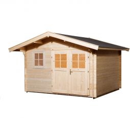 weka Gartenhaus 109 naturbelassen Gartenhütte verschiedene Größen, Fichtenholz mit Wandstärke 28 mm