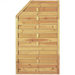 T&J Sichtschutzzaun Maxi-Massiv Stufe Sichtschutz Lamellenzaun Sichtschutzzaun MAXI-Massiv Stufe 90x180/150 und 90x150/120 cm, kesseldruckimprägniert, geriffelte Lamellen, Edelstahlnägel, stabile Ausführung