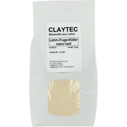 CLAYTEC Lehm-Fugenfüller natur-HELL  1,5 kg-Beutel, trocken
