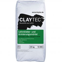 CLAYTEC Lehmkleber 25 kg Sack, für Trockenputzplatten