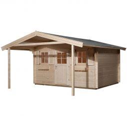 weka Gartenhaus 135 A naturbelassen Gartenhütte verschiedene Größen, Fichtenholz mit Wandstärke 45mm