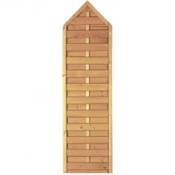 T&J Sichtschutzzaun Maxi-Massiv mit Spitze Sichtschutz Lamellenzaun Sichtschutzzaun mit Spitze 60x210/180 cm, massiv, wetterfest & klassisch elegant – ideal für stilvolle, blickdichte Gartengestaltung