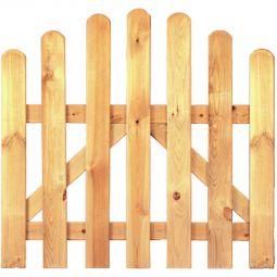 T&J HEIKO Gartentor Hochbogen Gartentor mit Hochbogen 100x80/95 cm und 300x80/100 cm, imprägniertes Holz, elegant & wetterfest, Verbindungen verzinkt genagelt, Lattengröße ca. 20x90 mm