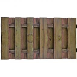T&J Gartenzaun SEELAND Vorgartenzaun Holzzaun Gartenzaun SEELAND 100x90 cm, kesseldruckimprägniert, sägerau mit Bast- und Rindenresten, robuste Riegel 30x80 mm, verzinkt befestigt