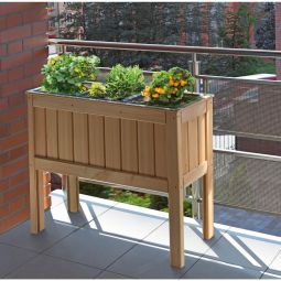 T&J KOLDING Hochbeet Lärche KOLDING Hochbeet 100x37x80 cm aus unbehandelter Lärche, gehobelt, ohne Pflanzeinsatz, ca. 45 Liter – ideal für Terrasse & Balkon