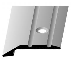 PARKETTFREUND Anpassprofil eloxiert Sand Schrauben und Dübel Übergangsschiene verschiedene Varianten, bis 1,8m, Höhenausgleich 4mm
