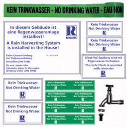 Beschriftungsset für Wasseranlagen Sicherheitspaket