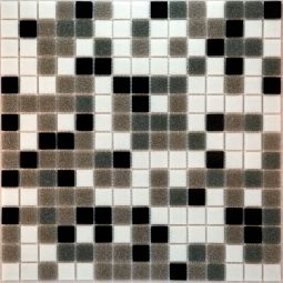 Glasmosaik Black Grey Brown White 32,6x32,6 cm Mosaikfliesen  4 mm auch als Muster erhältlich