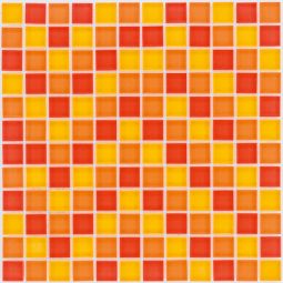 Wellker Glasmosaik Rot Orange Gelb 30x30 cm Mosaikfliesen 8 mm auch als Muster erhältlich