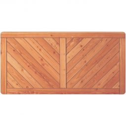 T&J Gartenzaun ESBJERG Lärchenholz Vorgartenzaun Holzzaun Gartenzaun ESBJERG 180x90 cm, aus robuster Lärche, abgerundete Ecken, Profilbretter-Füllung, geklammert mit Edelstahl – langlebig & stilvoll