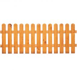 T&J SUNLINE Vorgartenzaun SUNLINE Vorgartenzaun 180x85 cm aus Kiefer/Fichte, pinienfarbig, mit gerundeten Latten, verzinkter Nagelverbindung